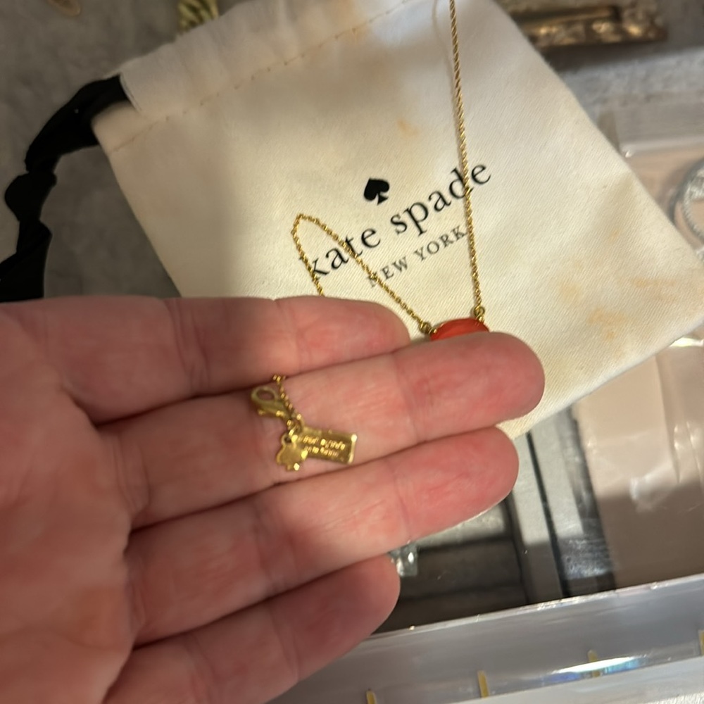 Kate Spade Pink “Cause a Stir” Pendant Necklace - Picture 3 of 5
